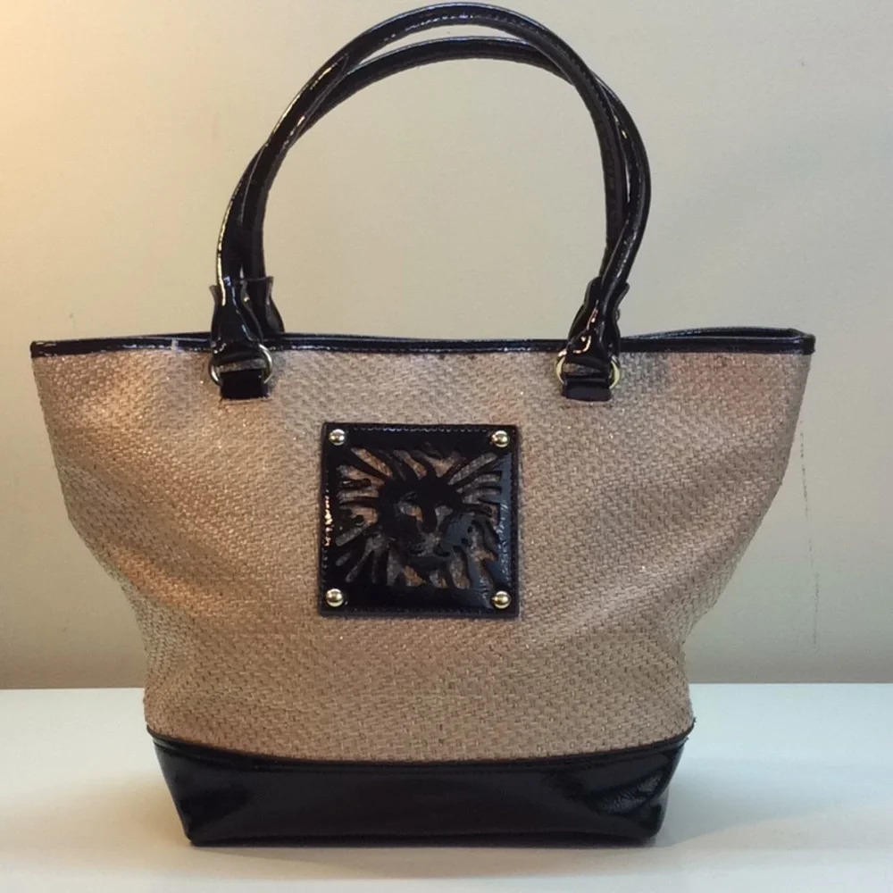 Anne Klein Black & Beige Purse